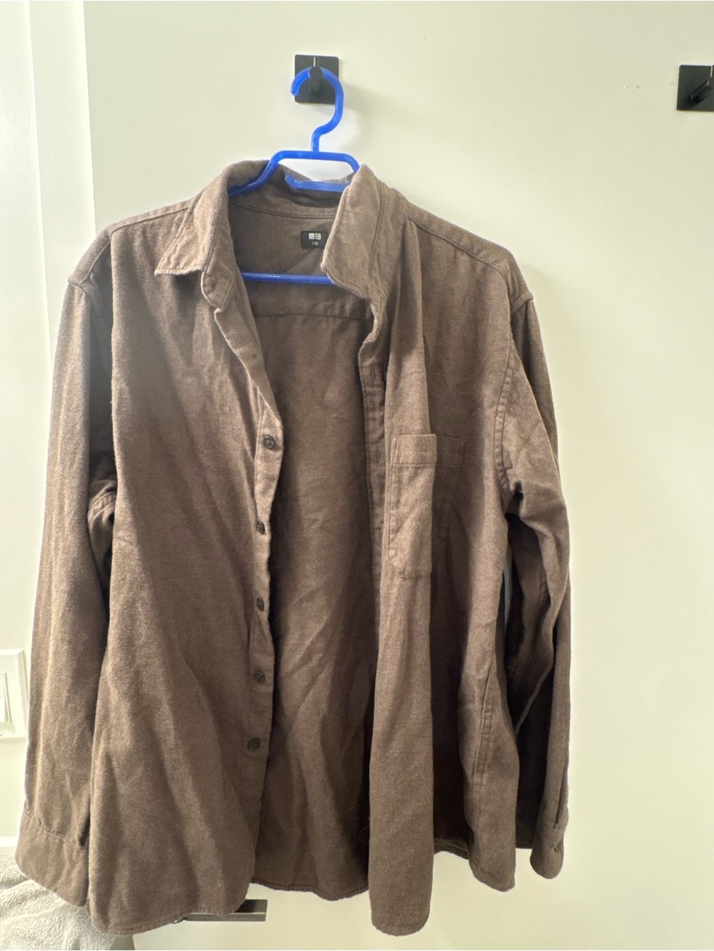 Women’s Uniqlo Brown Button-Up Shirt